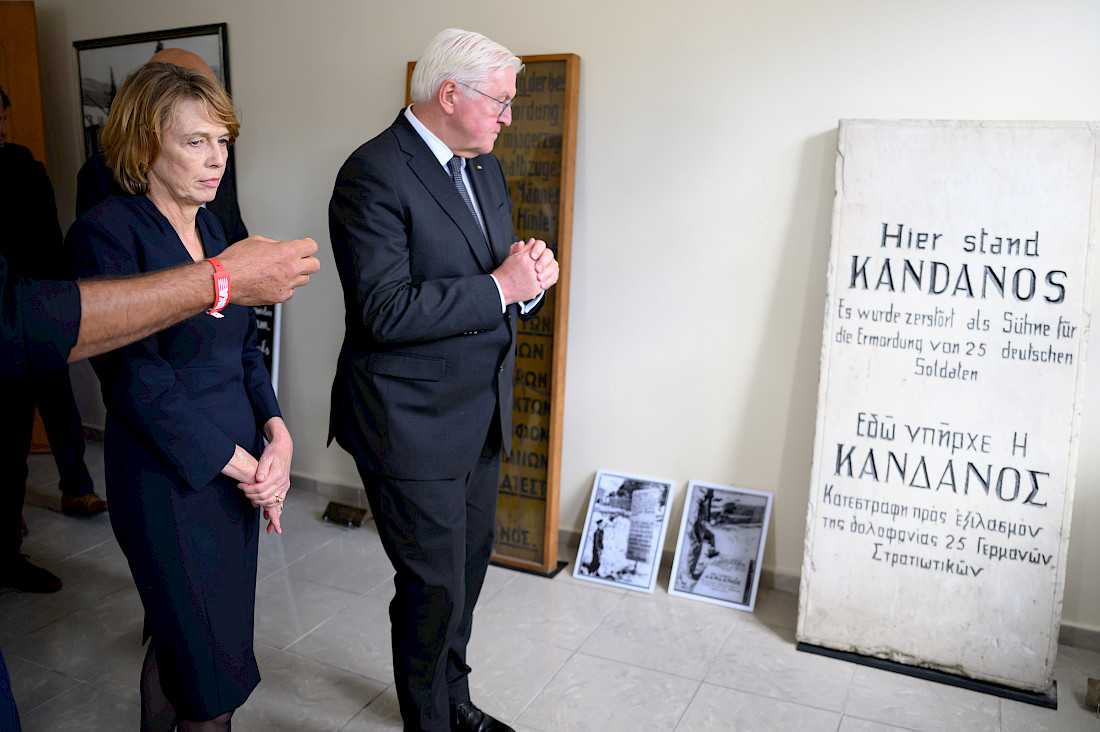 Bundespräsident Frank-Walter Steinmeier in Kandanos @ Photo: Picture Alliance 2024